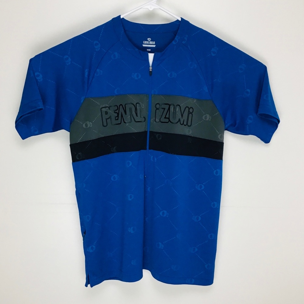 Pearl Izumi mens short sleeve half zip cycling jersey L